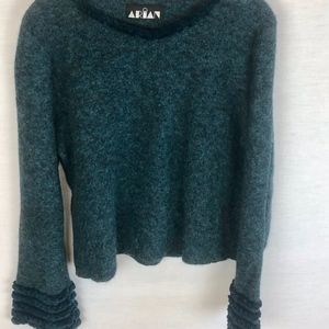 Aran Teal Sweater